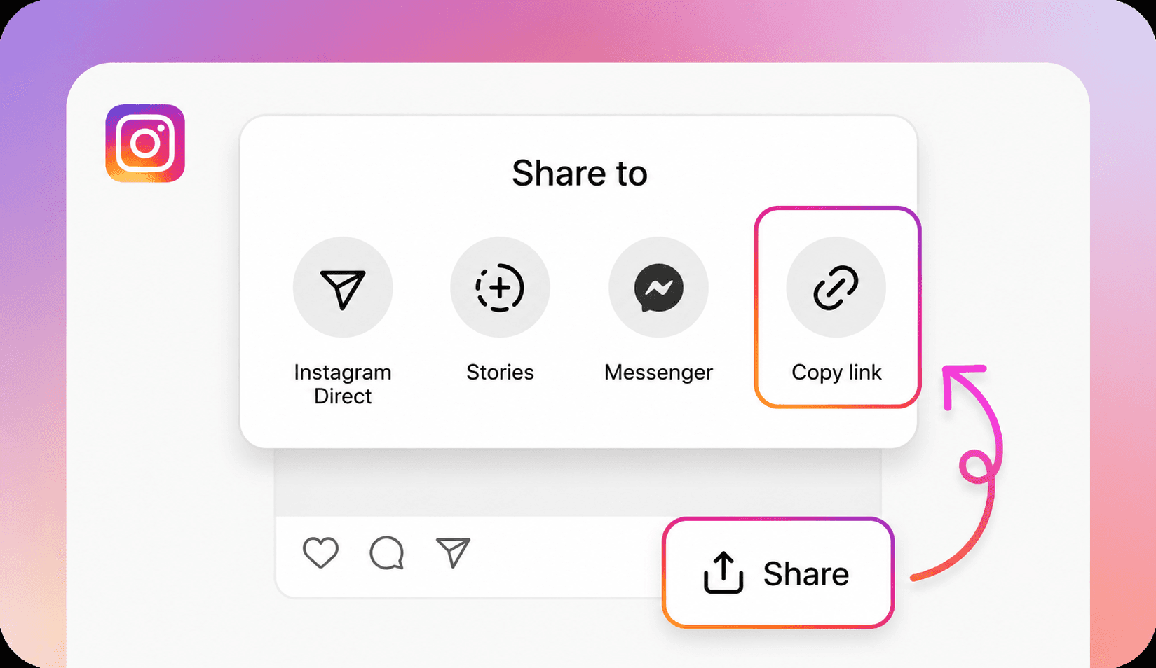 Instagram: Video-URL kopieren