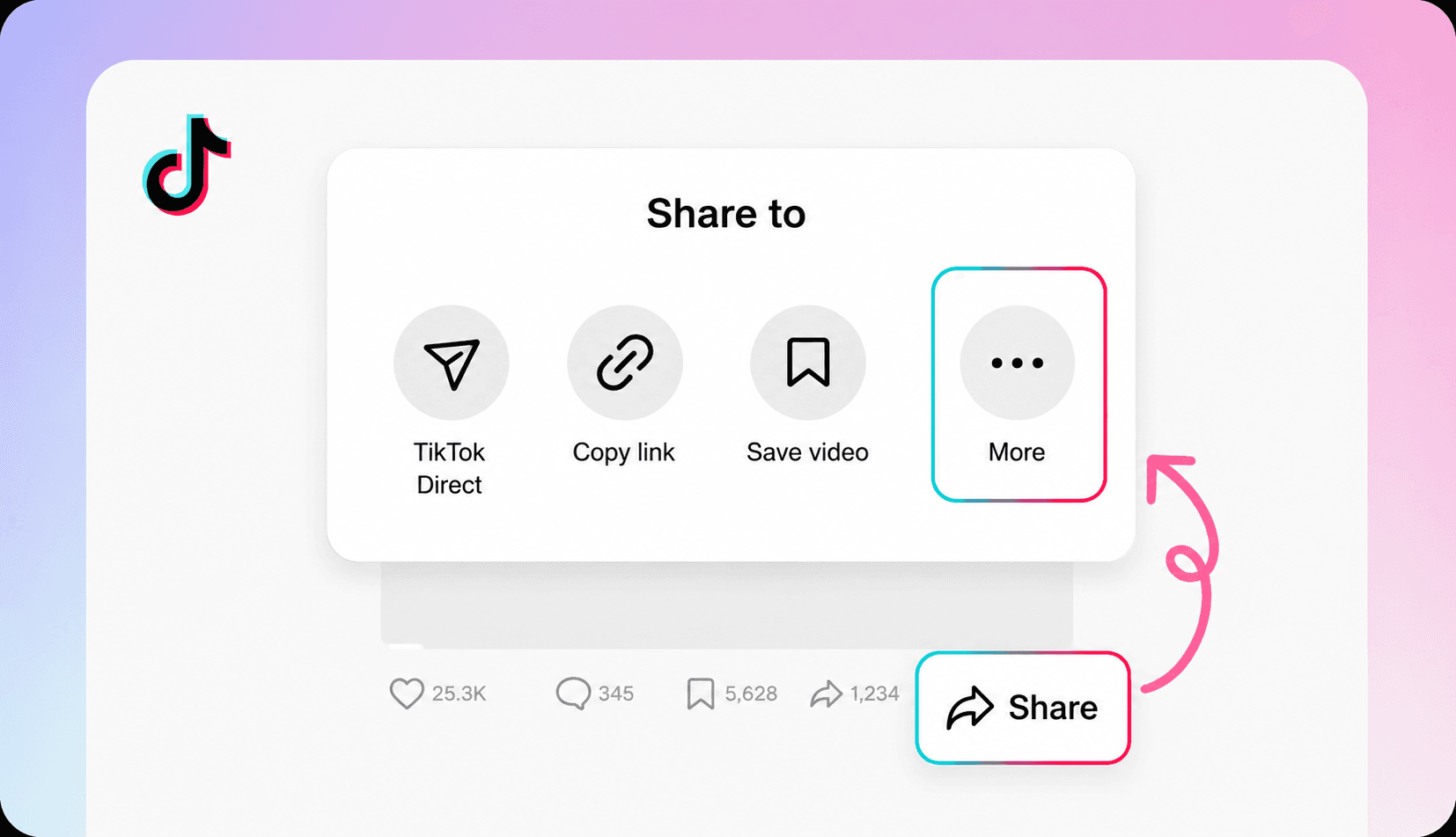 TikTok: Video-URL kopieren